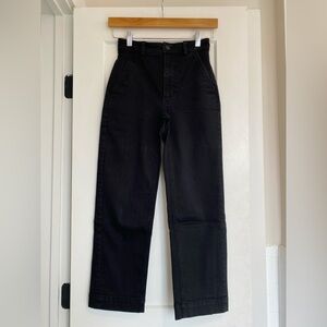 Everlane The Straight Leg Crop in Black 00